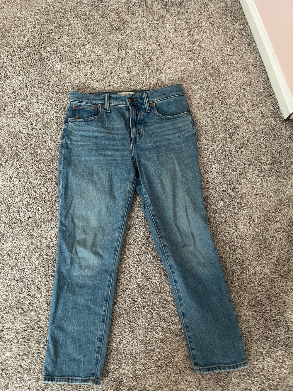 Madewell Classic Blue Women's Straight-Leg Perfect Vintage Jeans Sz 28P